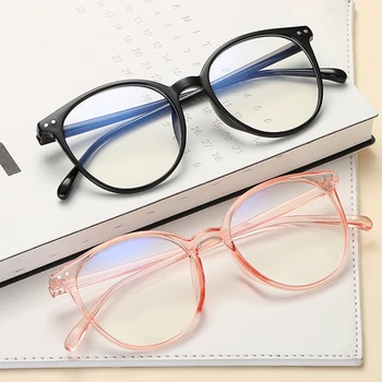 

Vintage Transparent Glasses Frame Women Men Anti Blue Light Eyeglasses Frames Clear Lens Myopia Eye Glasses Optical Spectacles