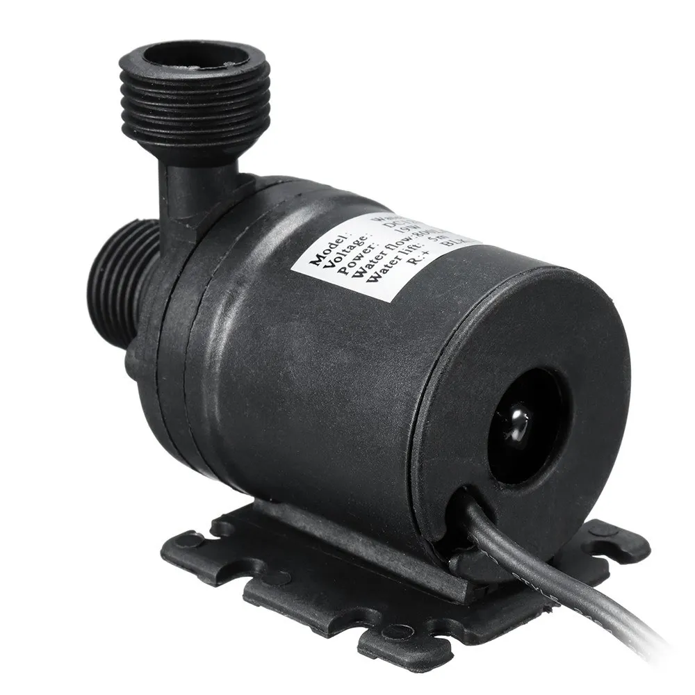 Ультра тихий мини DC 12V лифт 5M 800L/H бесщеточный мотор погружной водяной
