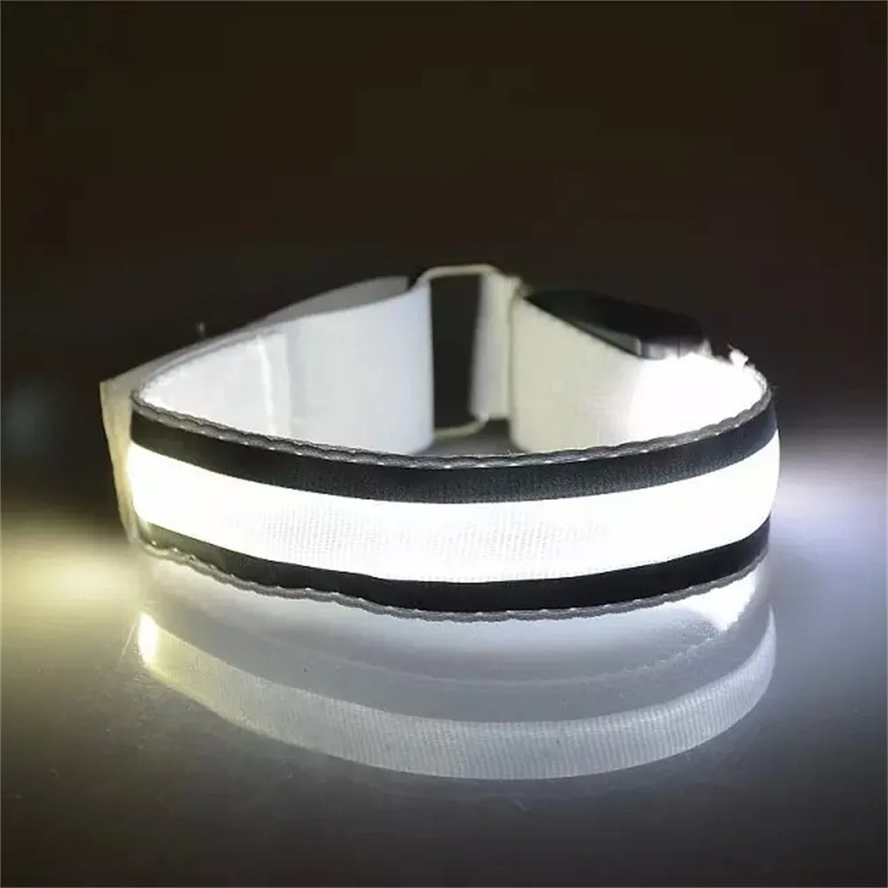 Reflective Led Light Arm Armband Strap Safety Belt For Night Running Cycling LED reflective light sports wristband armband #5