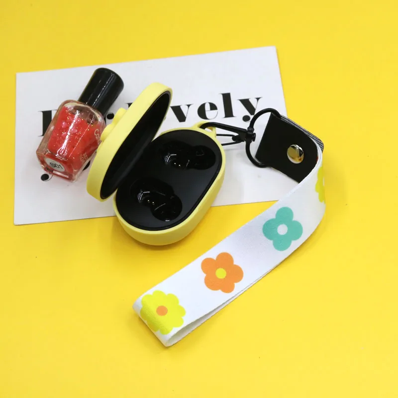 Модный силиконовый защитный чехол с цветами, чехол для наушников для Xiaomi Redmi Airdot TWS, Bluetooth наушники, модная версия, беспроводные
