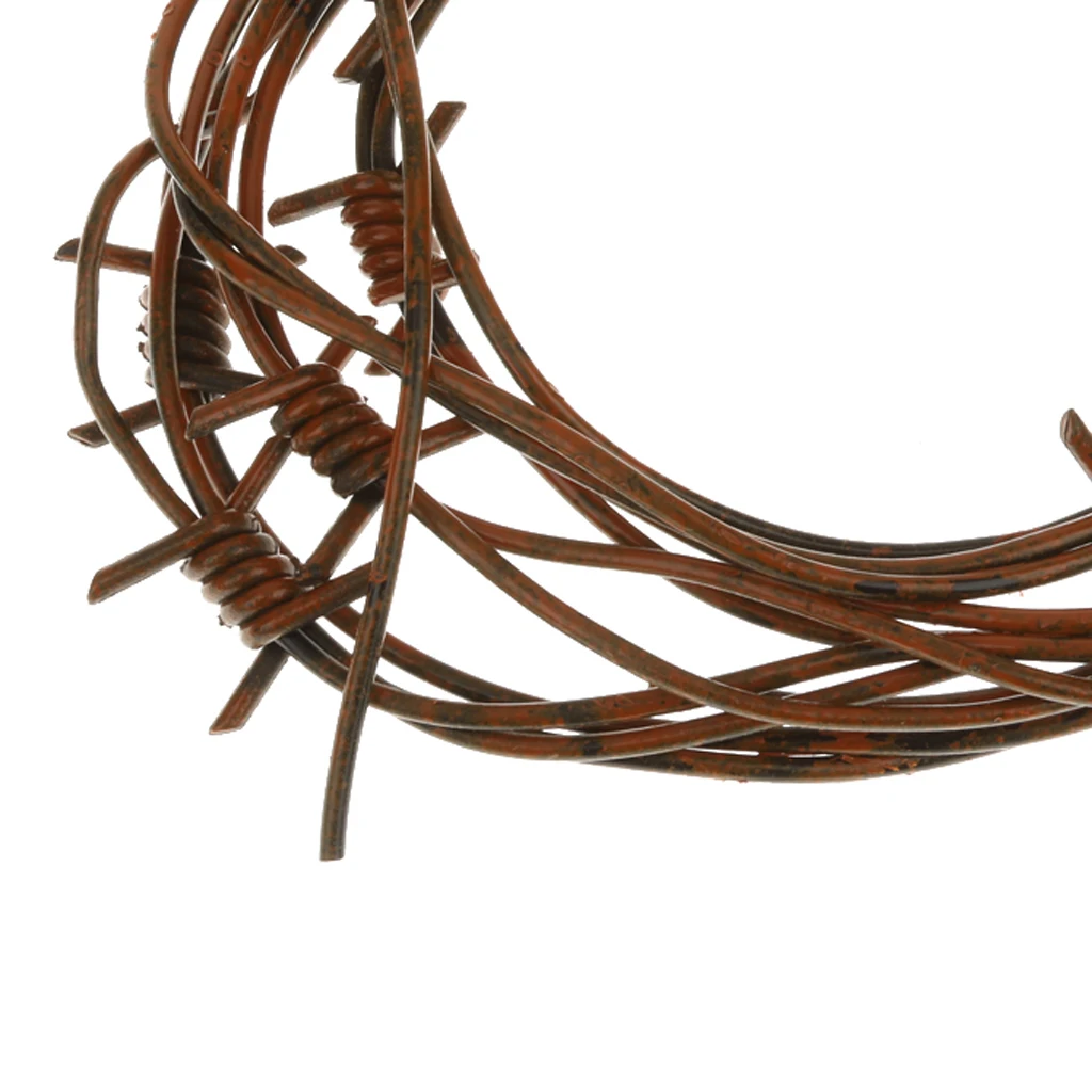 2.4M Halloween Fake Barb Wire Barbed Garland Fancy Dress Decoration Prop