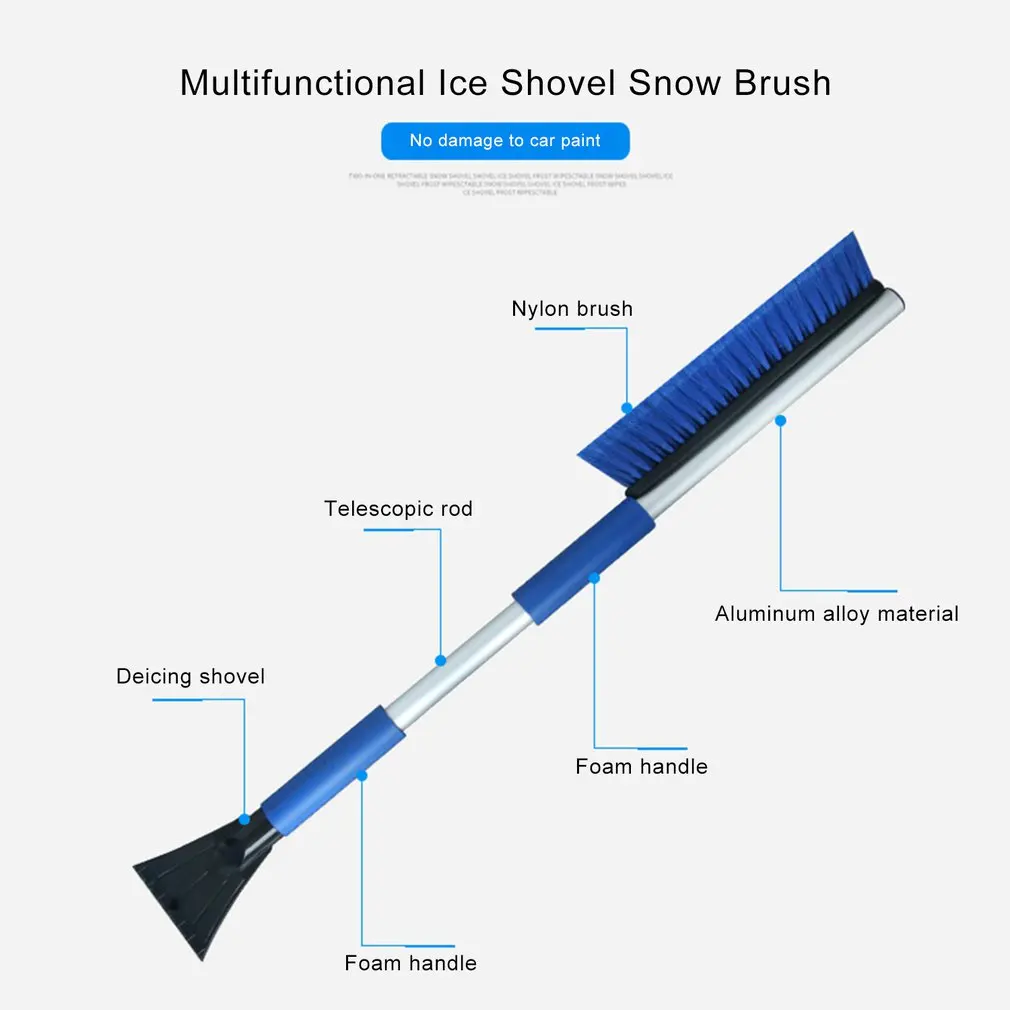 IM-X16 автомобильная лопата для уборки снега зима авто автомобиль скребок для снега и льда Снежная щетка Лопата длинная ручка щетка для удаления скребок для льда инструмент