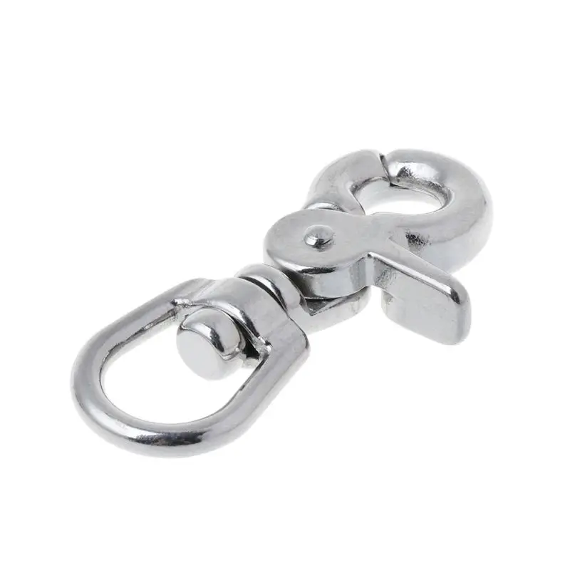 

316 Stainless Steel Webbing Bag Trigger Swivel Lobster Clasps Clips Snap Hooks Weave Paracord Lanyard Buckles M7DC