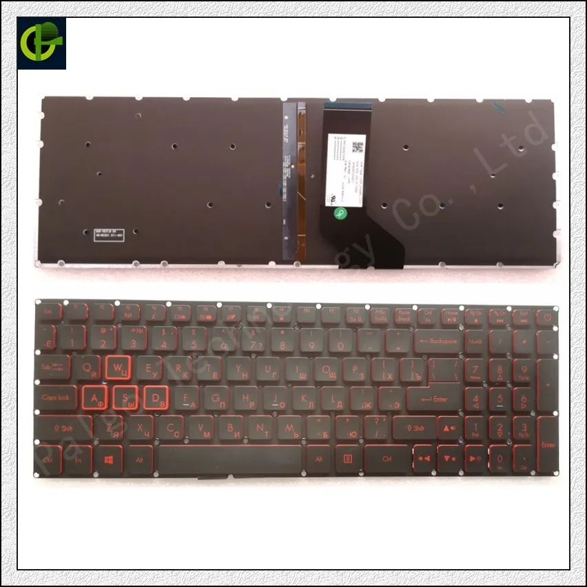  Russian Backlit keyboard for Acer Nitro 5 AN515 AN515-51 AN515-52 AN515-53 AN515-41 AN515-42 AN515-