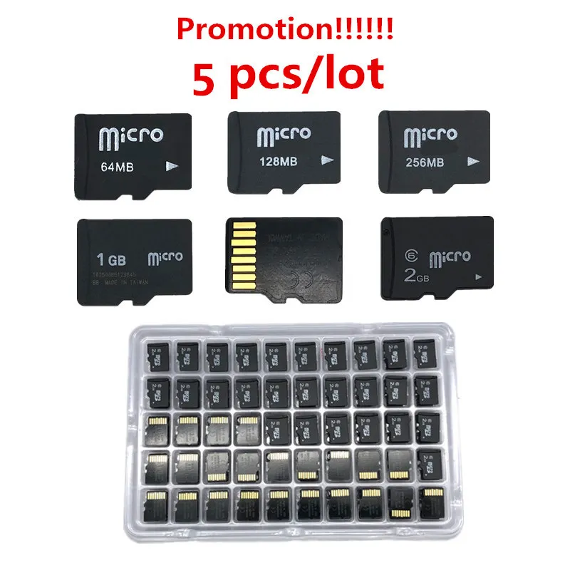 Лидер продаж! 5 шт./лот 32 Мб 64 128 256 512 МБ 1 ГБ 2 4 8 Micro card TF карта Подлинная microMemory