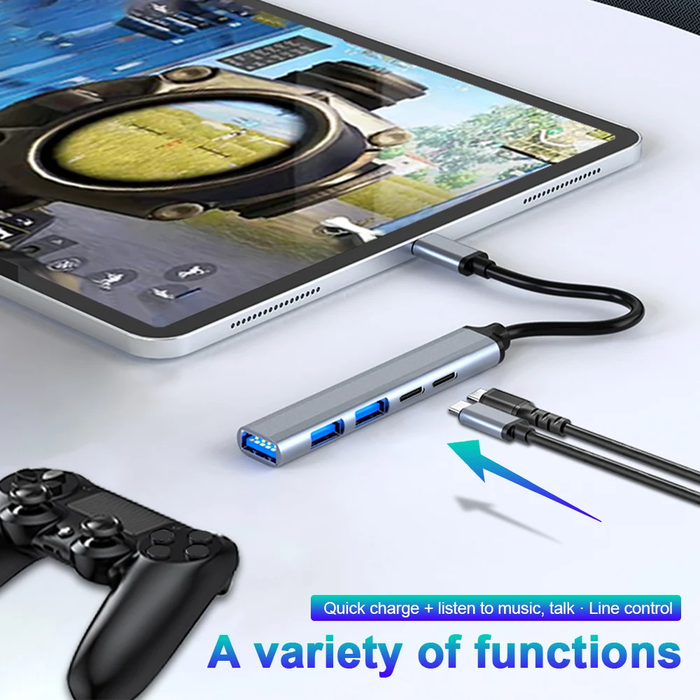 USB C HUB 3.0 Type C 3.1 3/4 Port Multi Splitter Adapter OTG USB for Macbook Pro 13 15 Air Mi Pro HUAWEI PC Accessories