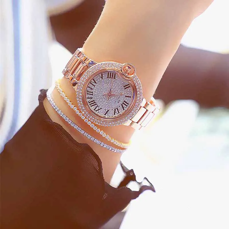 

relogio masculino 2019 Hot Sale Women Watches Luxury Quartz Lady Watch High Quality Rhinestone Female Wristwatch Casual Clock