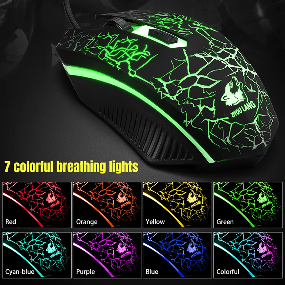 VicTsing XR992 Gaming Keyboard And Mouse Set Rainbow Backlight USB Ergonomic For PC Laptop Gamer Games Mouses And Keyboards Kit (4)