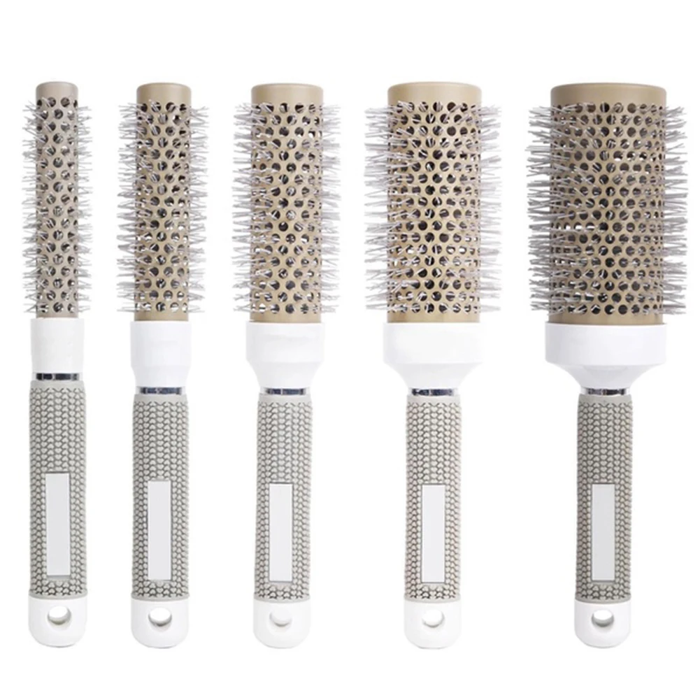 

Professional Antistatic Negative Ion Ceramic Roller Brush Hairdressing Comb Hair Styling Tool Styler