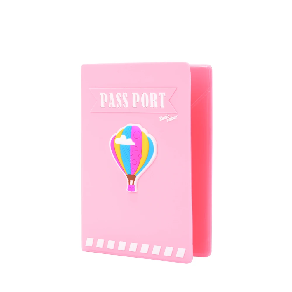 Pink Fire Ballon SWDF Новая обложка для паспорта милые Мультяшные в форме конфеты цветной силикон чехол для паспорта/держатель аксессуары для путешествий Сумки для паспорта для женщин - Цвет: Pink Fire Ballon
