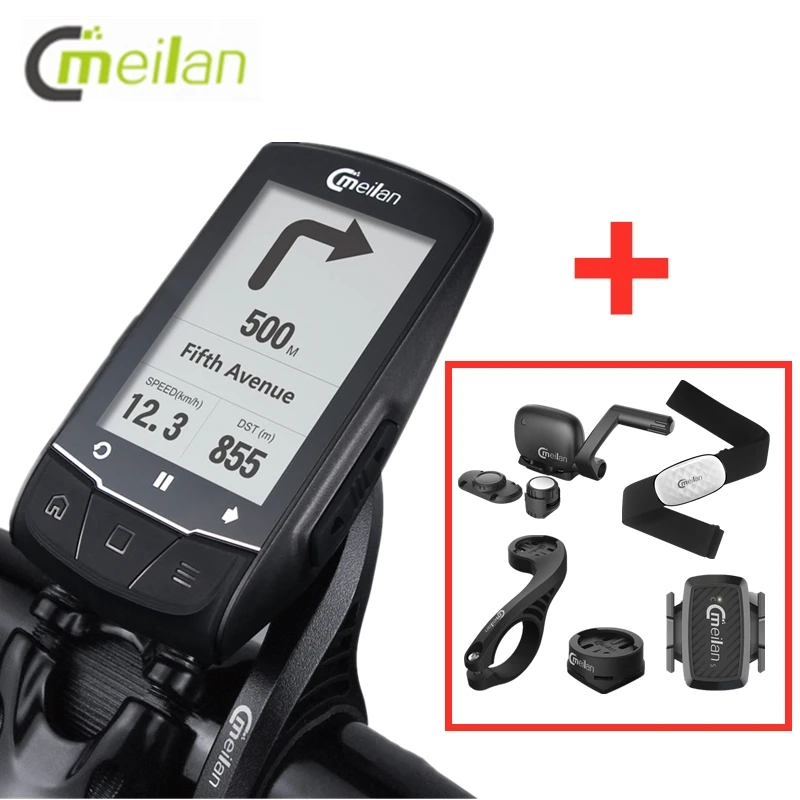 roestvrij rechtdoor Ontleden Meilan Gps Fietscomputer Met Borst Hartslagmeter Snelheid/Cadanssensor  Draadloze Navigatie Bluetooth 4.0 Fiets Kilometerteller|Fiets computer| -  AliExpress