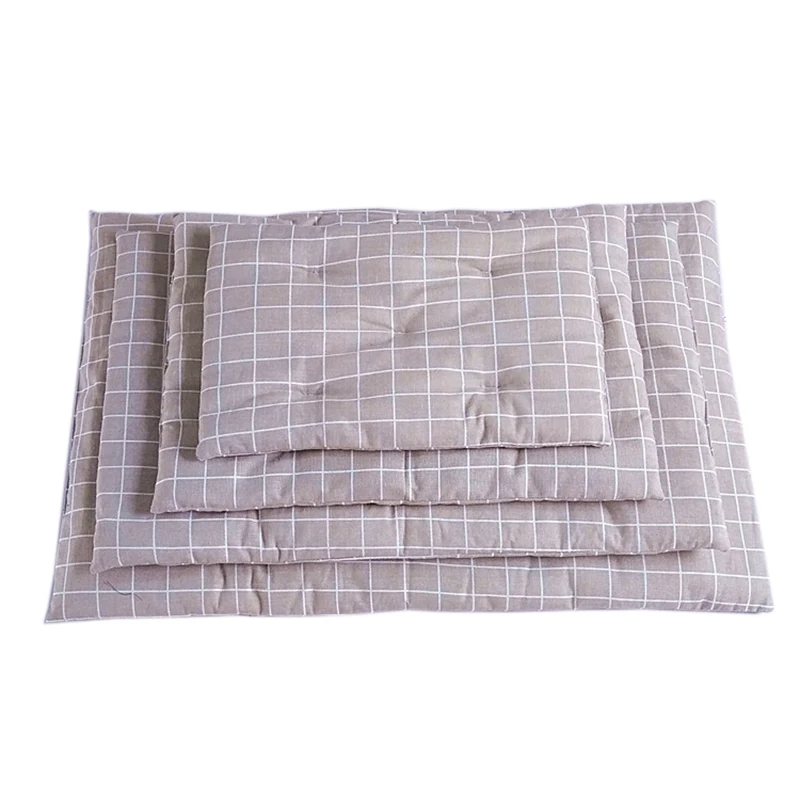 

Cat Pad Dog Bed Pet Mat Winter Warm Washable Plaid Dogs Blanket Puppy Sofa Breathable Portable Cats Travel Mats Sleeping Cover