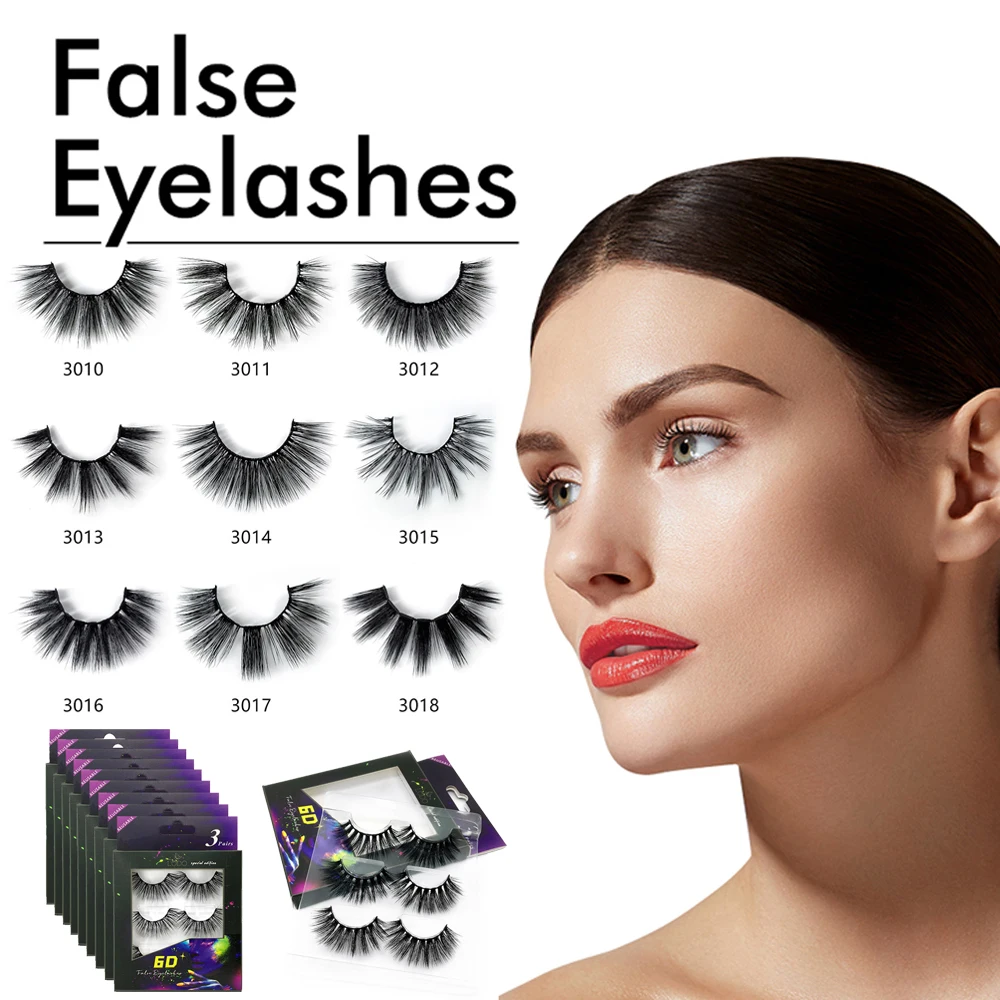 

NEW 1/3pairs eyelashes hand made 3d mink lashes natural long soft mink eyelashes full strip lashes makeup false eyelashes cilios