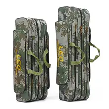 Portable Outdoor Camouflage Fishing Bags Folding Rod Carrier Canvas Pole Tools Storage Bag Case Gear Tackle