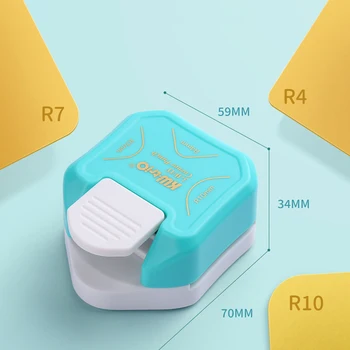 

R4 R7 R10 3 In 1 Corner Rounder Paper Punches Border Punch Round Corner Paper Cutter Card Scrapbooking for DIY Handmade Crafts