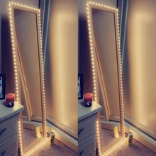 Косметический зеркальный светильник 5В USB светодиодный гибкий ленточный кабель USB питание туалетный зеркальный светильник Декор 0,5 м-5 м