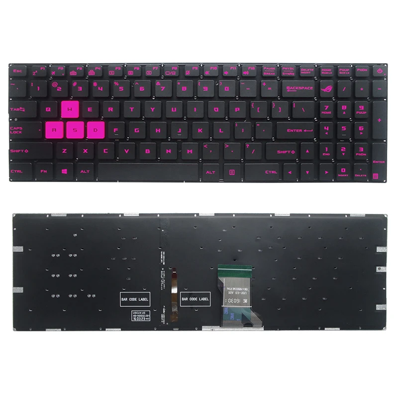 Клавиатура с подсветкой для ноутбука ASUS GL502 S5VM S5VS ZX60V FX60 G60V FX502GL S5VT FX502 FZX60 |