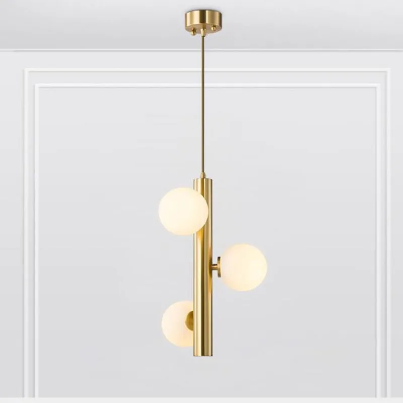 

Nordic Designer Golden Chandelier Concise Molecular Living Room Hotel Room Bedside Bar Dinner Led Hanging Light Fixtures