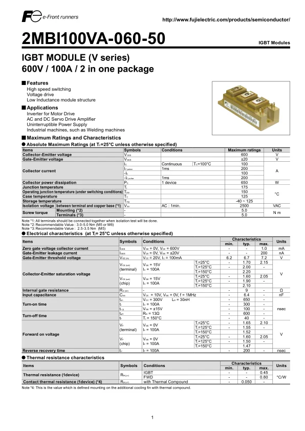 2MBI100VA-060-50