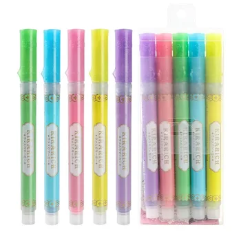 

Japanese Zebra WKS18 Glitter Highlighter Student Flash Highlights Marker Pen School Supplies Writing Tools Office School Markers
