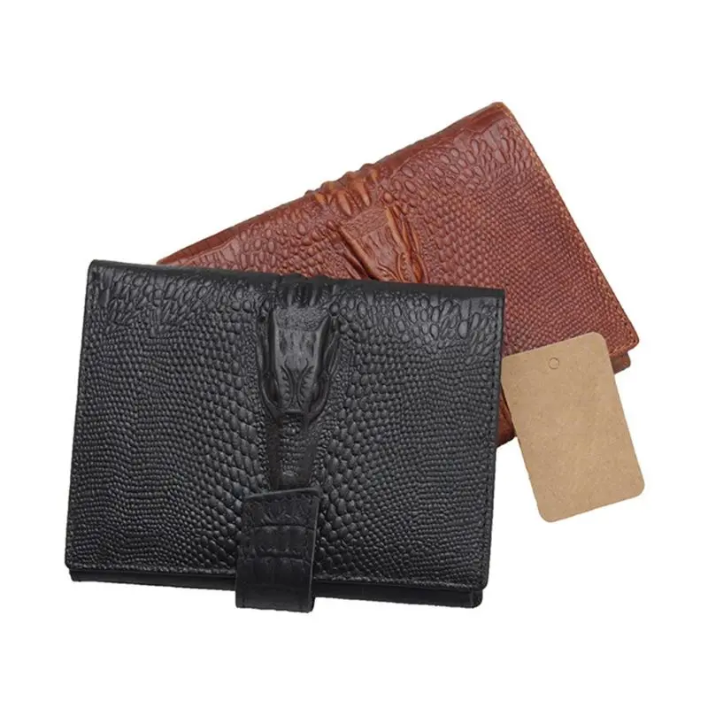 

Alligator Pattern Genuine Leather Driver License Holder Cover for Car Driving Business ID Cards Case F42A