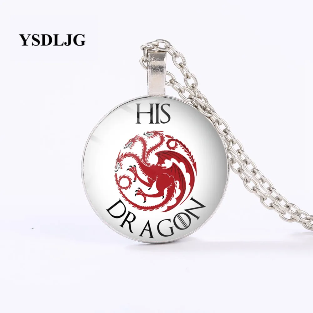 GDRGYB игра ожерелье троны его дракон Khaleesi Дейенерис Таргариен Джон Сноу Подарок