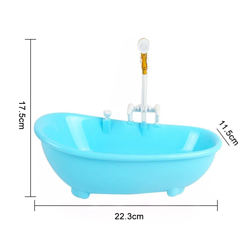 Mini Bathroom Plastic Tub Miniatures Playing House Spraying Water Kids  Bathing Toys Electric Bathtub Doll Accessories 1:6 Scale - AliExpress