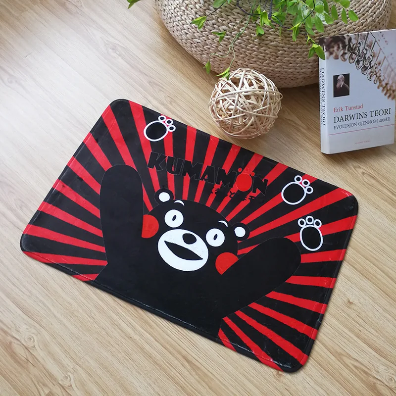40x60 см мультфильм Kumamon медведь дверной коврик напольный коврик ковер домашний ковер отель Гостиная коврики противоскользящие