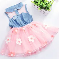 

Baby Dress 2018 Summer Hot Selling Girl Sling With Sleeveless Bow Tie Sweet Baby New Children Print Dress Princess Dresses