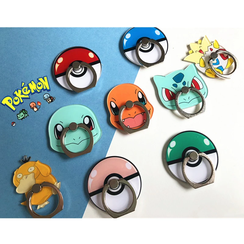 アニメポケモンスタンドピカチュウコスプレバッジポケボールかわいいゼニガメフシギダネペットの携帯電話サポートホルダー調整可能なスタンド Aliexpress