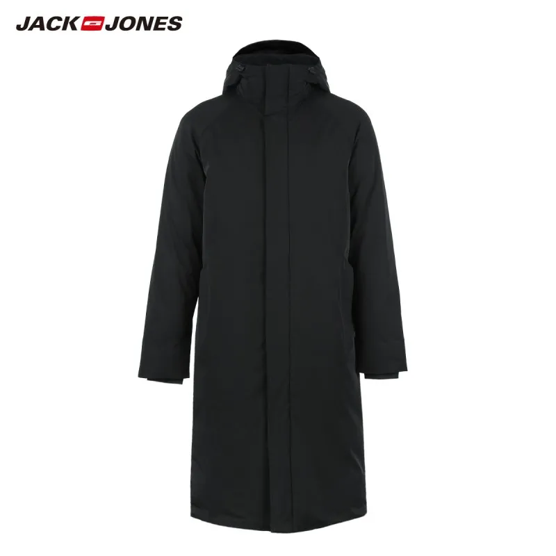JackJones Для мужчин зимняя куртка длинная стильная теплая куртка-пуховик 218412555