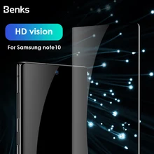 Benks XPRO 0,3 мм Закаленное стекло пленка для samsung Note 10 Plus 10+ AGC HD прозрачное стекло 3D изогнутое покрытие Защитная пленка для экрана