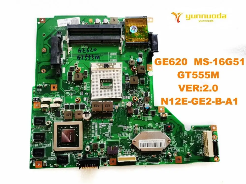 Original para Msi Portátil Placa-mãe Ver2.0 N12e-ge2-b-a1 Testado Bom Frete Grátis Ge620 Ms-16g51 Gt555m