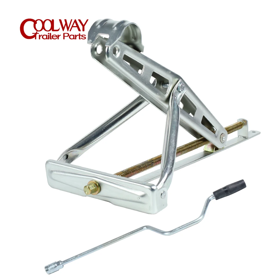 Martinetto stabilizzatore standard AL-KO da 1000 kg di portata con base articolata, per camper, roulotte e rimorchi