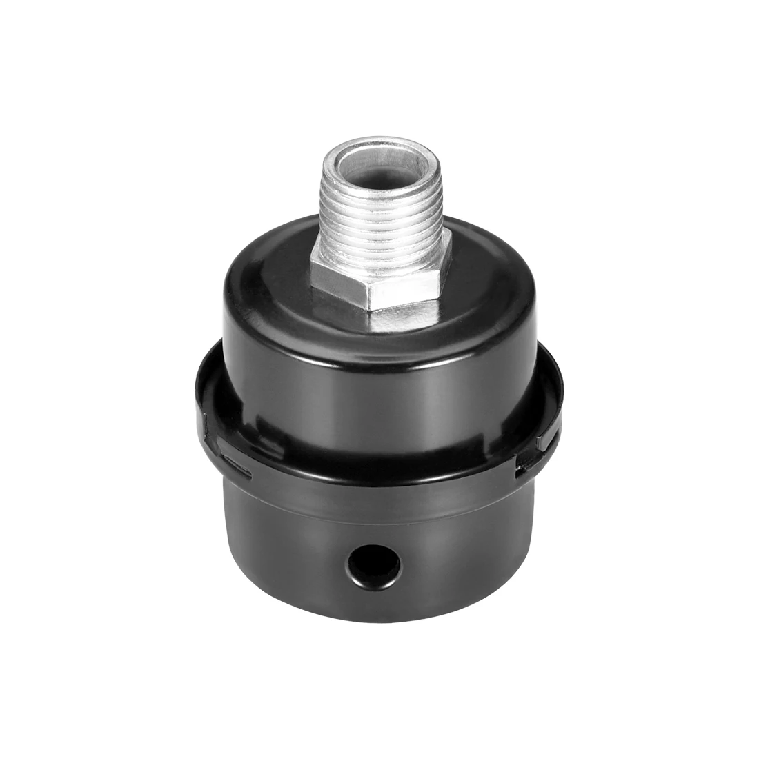 Uxcell 1 шт. металлический фильтр для воздушного компрессора глушитель круглая ракушка черный для минимального ограничения потока Материал корпуса железо