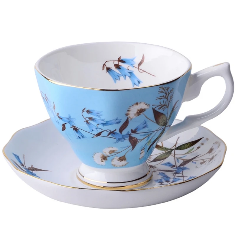 Fine Bone China Coffee Cup Saucer Funny Fashion Design Coffee Cup Wave Cup Dish