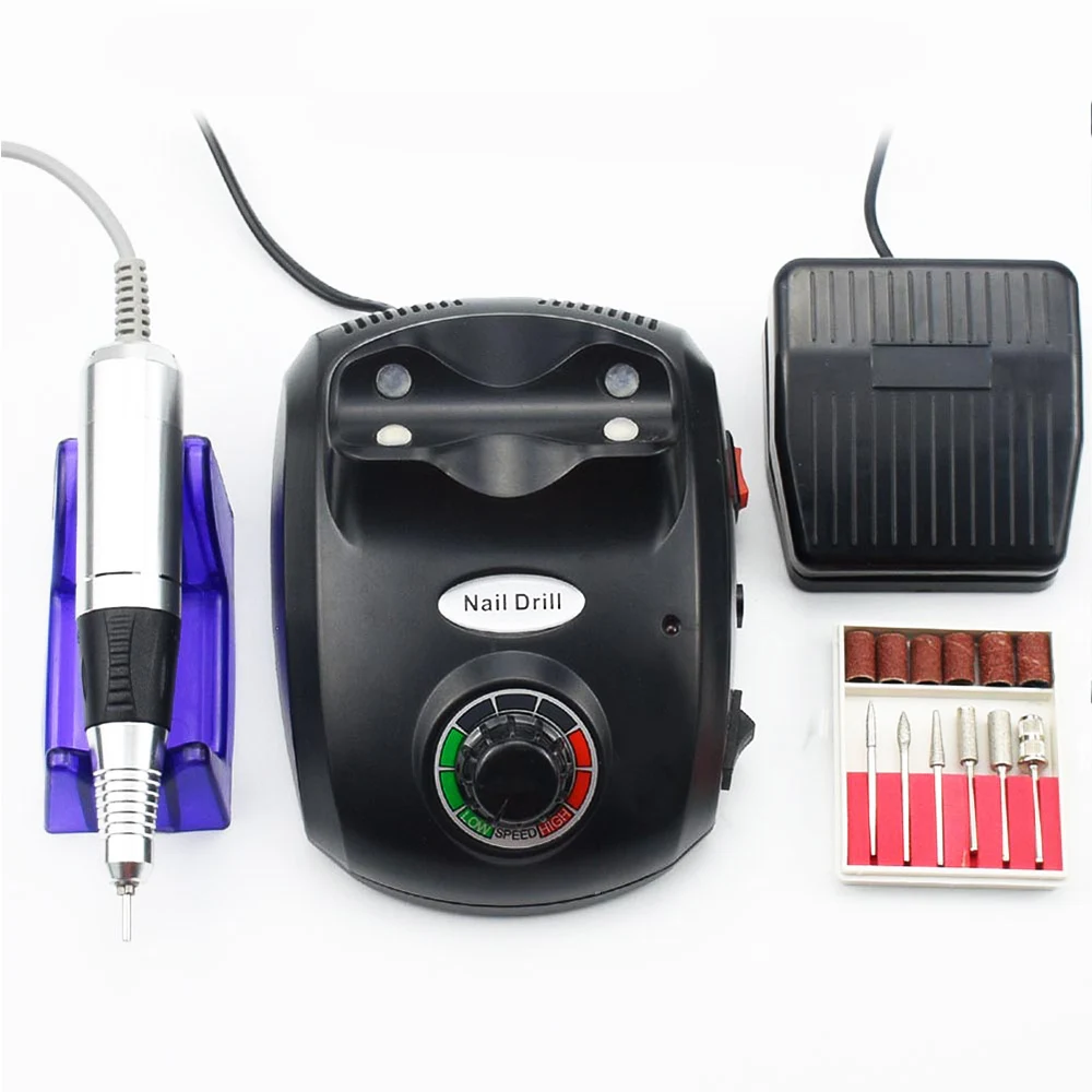Comprar Jewhiteny máquina perforadora de uñas 35000RPM equipo de taladro de manicura Lima eléctrica de uñas para Diseño de Arte de uñas juego de máquina de manicura