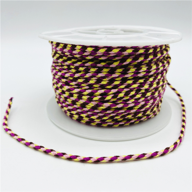 2.5mm Cotton Cord Rope Chinese Knot Macrame Cord Rope For Jewelry Making For Shamballa Bracelet