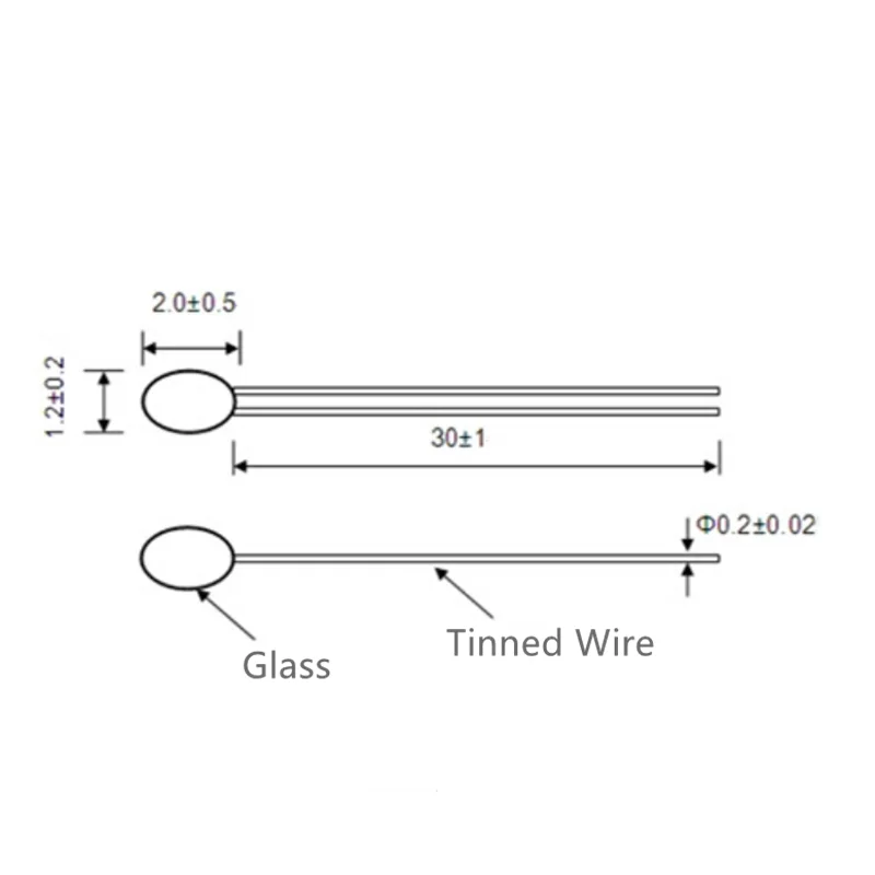 5 шт. 3D датчик Pringter 100K ohm NTC 3950 датчики с кабелем детали для принтеров Reprap Mend