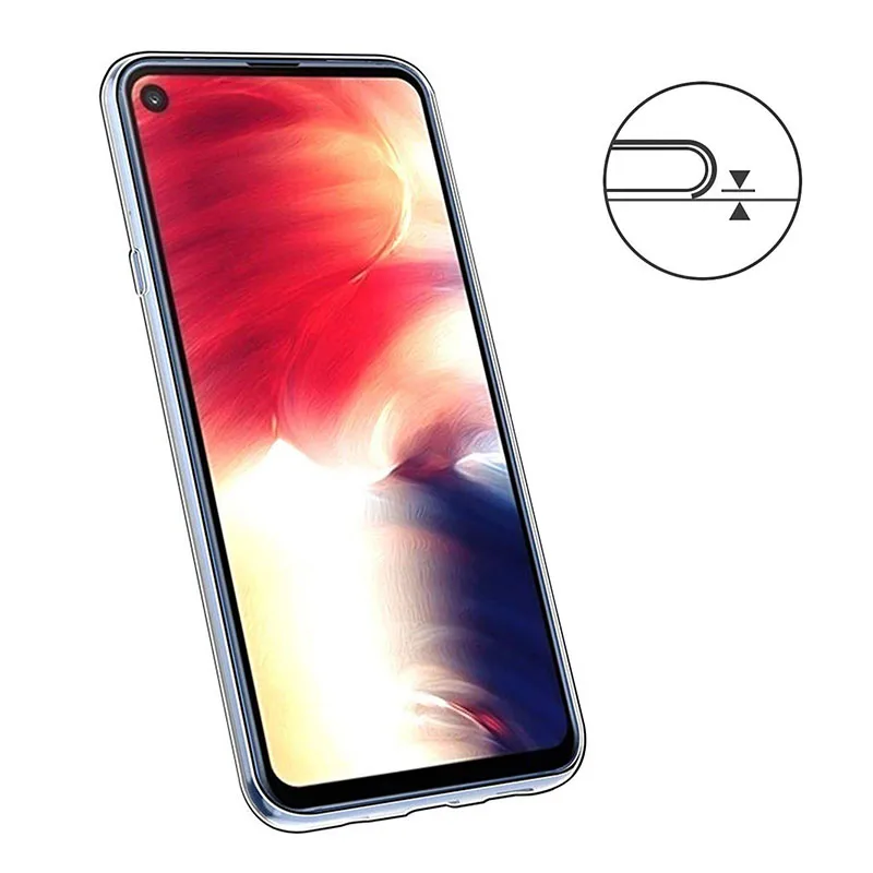 Прозрачный чехол для телефона Samsung Galaxy A8S SM G8870 2019 мягкий гибкий силиконовый