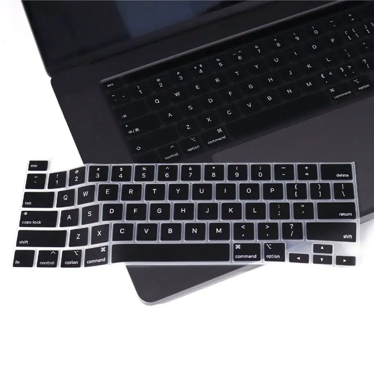 HRH цветная силиконовая английская клавиатура, кожный чехол для MacBook New Pro 16 дюймов с сенсорной панелью и сенсорным ID A2141