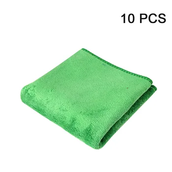 

10pcs Reusable Multipurpose Cleaning Cloth Home Wiping Soft Practical Dust Remove Water Absorption Car Wash Microfiber Towel