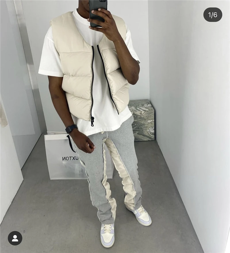 Outerwear Male Vest Clothes Sleeveless 