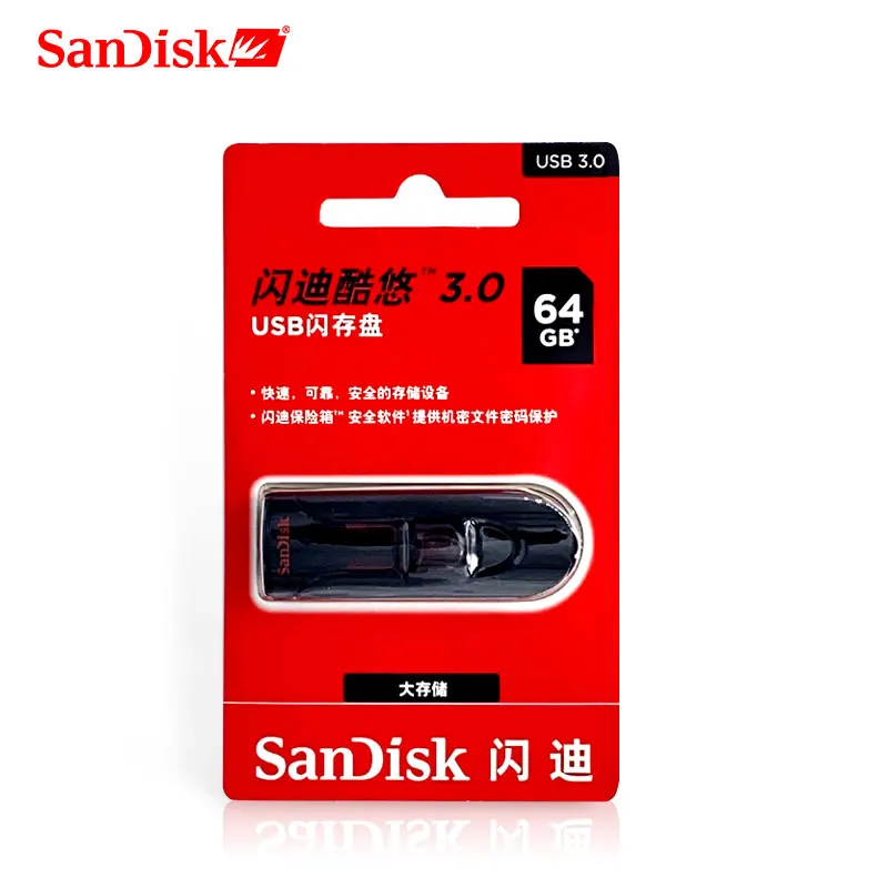 SanDisk CZ600 usb флеш-накопитель 3,0 16 ГБ 32 ГБ 64 ГБ 128 ГБ USB флеш-накопитель Флешка 3,0 диск cle USB hirive 64 Гб U диск
