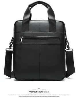

Men's Shoulder Bag cow Leather Laptop handBag Genuine Leather handbags Computer Messenger Bag tote bag Man Briefcases Handbags