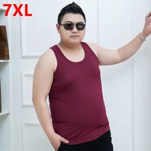 7XL топы мужчины XL мужские спортивные большой ярдов Мужская жилет Лето супер большой мужские без рукавов модальные Майка Большие размеры