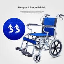 Handrail Folding Wheelchairs Old People Wheelchairs Disabled Children Multi-Function Portable silla de ruedas discapacitados