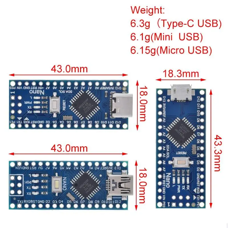 Type C Usb Nano 3 0 With The Bootloader Compatible Nano 3 0 Controller For Arduino Ch340 Usb Driver 16mhz Original Ic Atmega328p Integrated Circuits Aliexpress