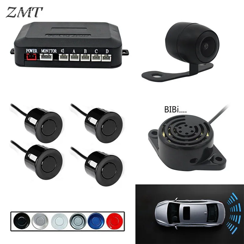 

Visual Reversing Radar 4 Probe Rear View Image Parktronic Reversing Radar Detector Parking Sensor Multifunctional Parking PZ600