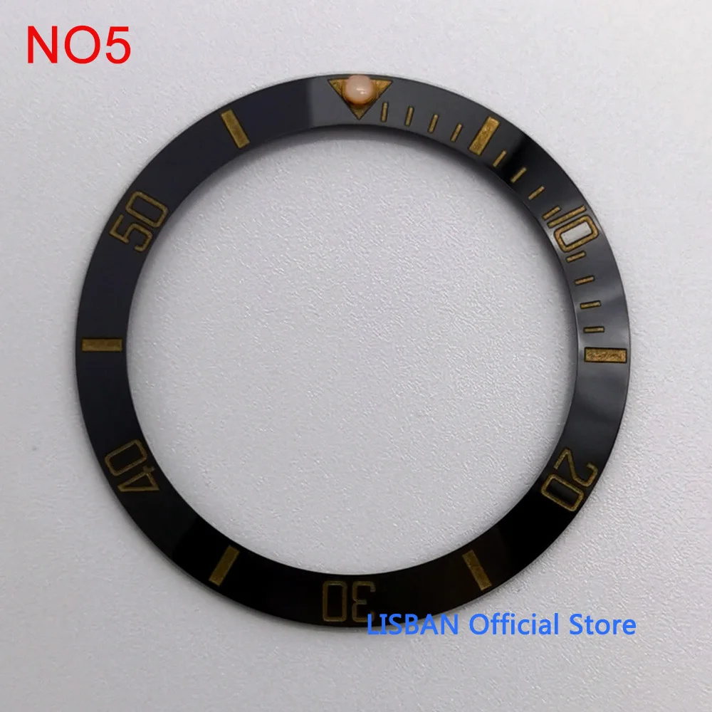 Premium Ceramic Bezel Insert for Watch Cases - 38mm Outer Diameter